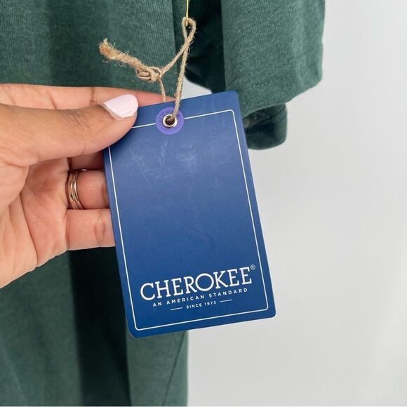 Cherokee Men’s Pine Grove Heather Green Box Logo Tee Size XL - Picture 3 of 9